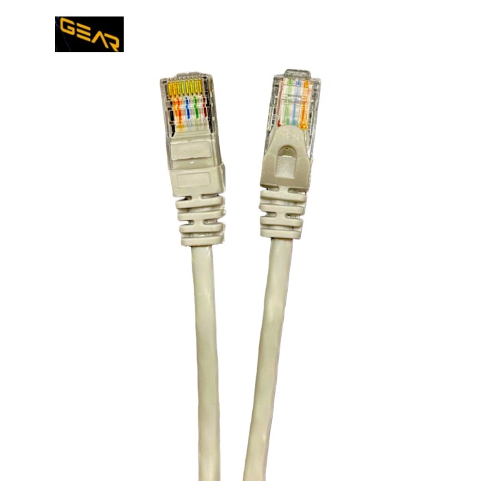 Патч-корд 1.5м UTP cat.5e, CU, 24AWG, gray GEAR (GPC-UTPCURJ45-1.5G)