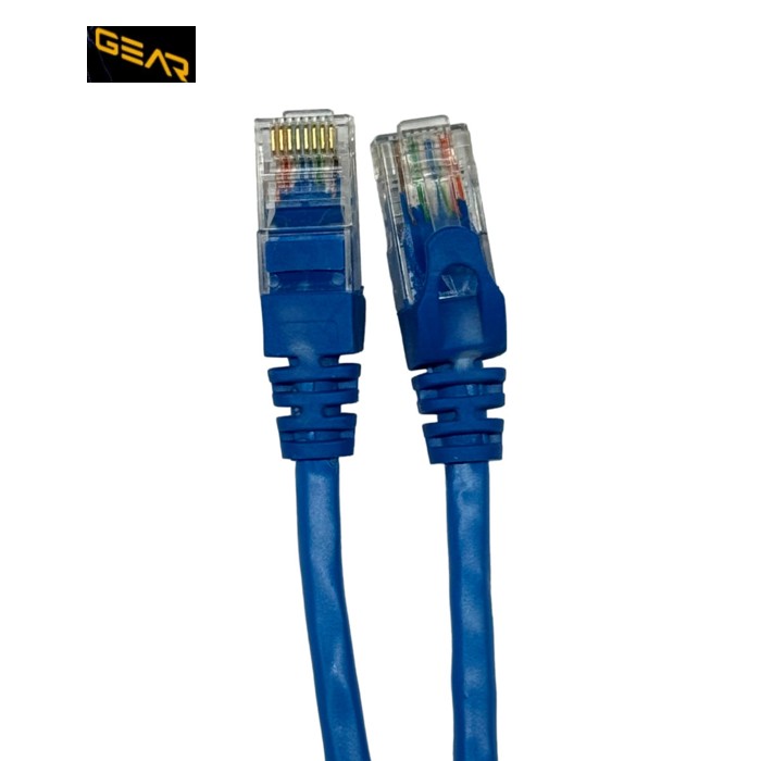Патч-корд 3м UTP cat.5e, CU, 24AWG, blue GEAR (GPC-UTPCURJ45-3BE)