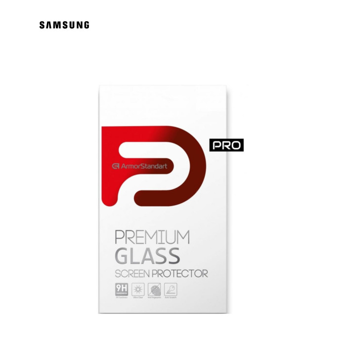 Скло захисне Armorstandart Full Glue Pro Samsung A72 Black (ARM58087) (ARM58087)