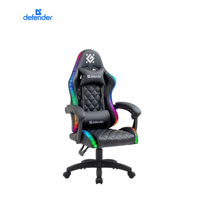 Кресло игровое Defender Energy RGB Black (64559)