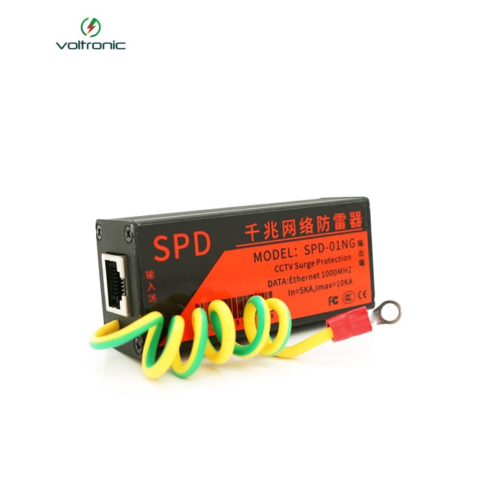 Грозозахист LAN 10 / 100 / 1000 M, 0-220V ( захист Вхід = 5KA, Макс = 10KA)
