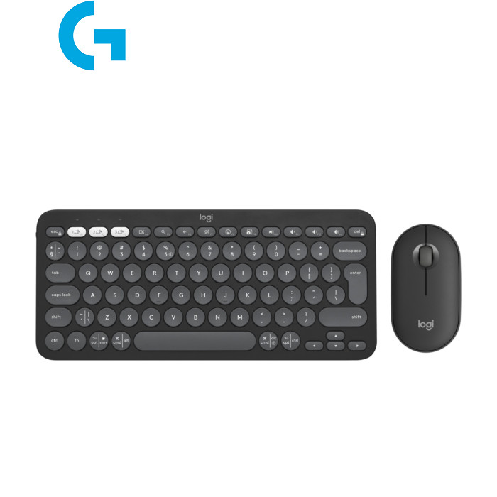 Комплект (клавіатура, миша) бездротовий Logitech Pebble 2 Combo Graphite (920-012239)