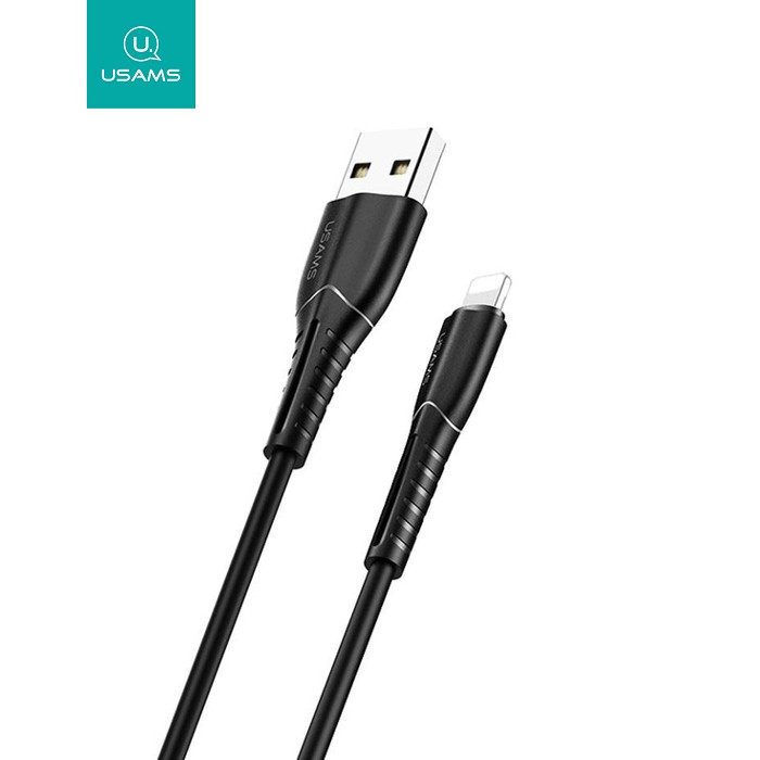 Кабель Usams US-SJ364 USB - Lightning (M/M), 1 м, Black (SJ364USB01)