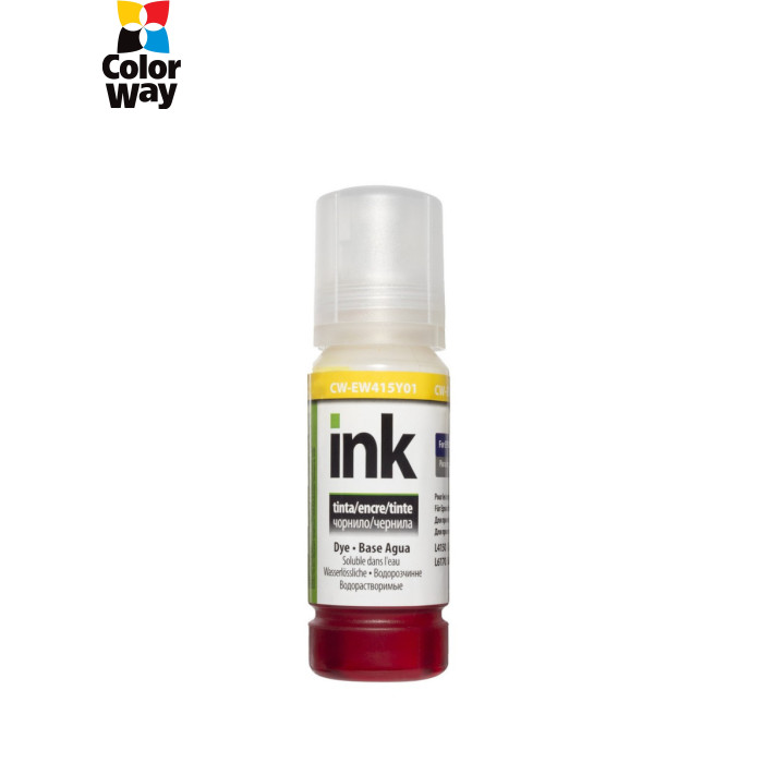 Чорнило ColorWay Epson L-4150/4160/6160/6170 70мл Yellow (CW-EW415Y01)