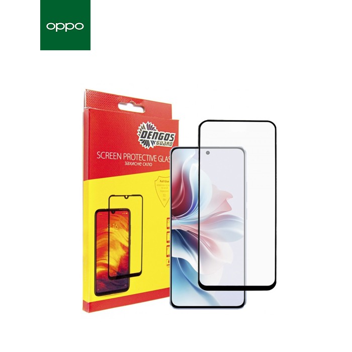 Скло захисне Dengos Full Glue OPPO Reno 11F (black) (TGFG-359)