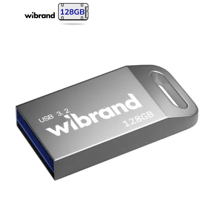 USB флеш накопичувач Wibrand 128GB Ant Silver USB 3.2 Gen 1 (USB 3.0) (WI3.2/AN128M4S)
