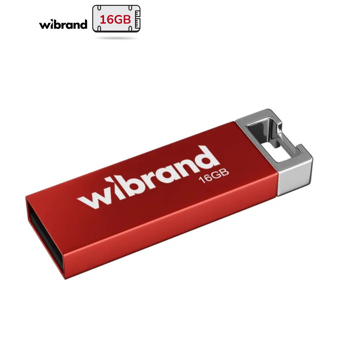 USB флеш накопичувач Wibrand 16GB Chameleon Red USB 2.0 (WI2.0/CH16U6R)