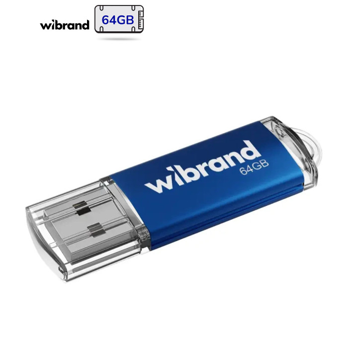 USB флеш накопичувач Wibrand 64GB Cougar Blue USB 2.0 (WI2.0/CU64P1U)