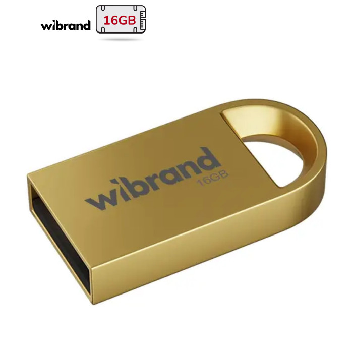 USB флеш накопичувач Wibrand 16GB lynx Gold USB 2.0 (WI2.0/LY16M2G)