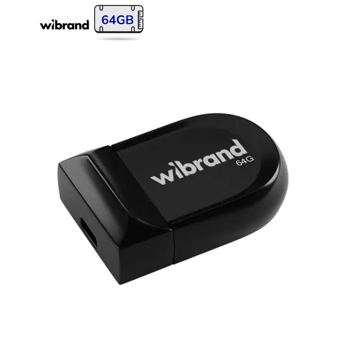 USB флеш накопичувач Wibrand 64GB Scorpio Black USB 2.0 (WI2.0/SC64M3B)