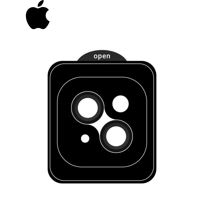 Скло захисне Armorstandart for Camera Pro Apple iPhone 15 / 15 Plus Black(ARM71114) (ARM71114)