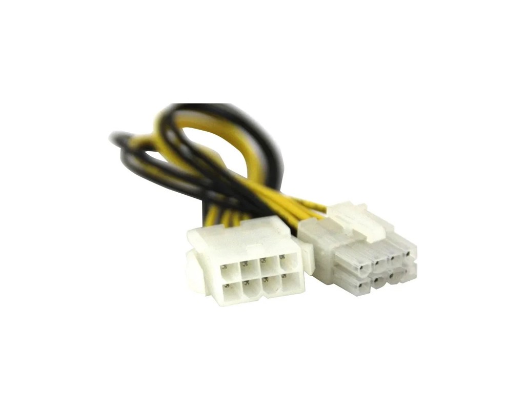 Кабель живлення ATX 8pin M to ATX 8pin F 0.2m Value (S0173)