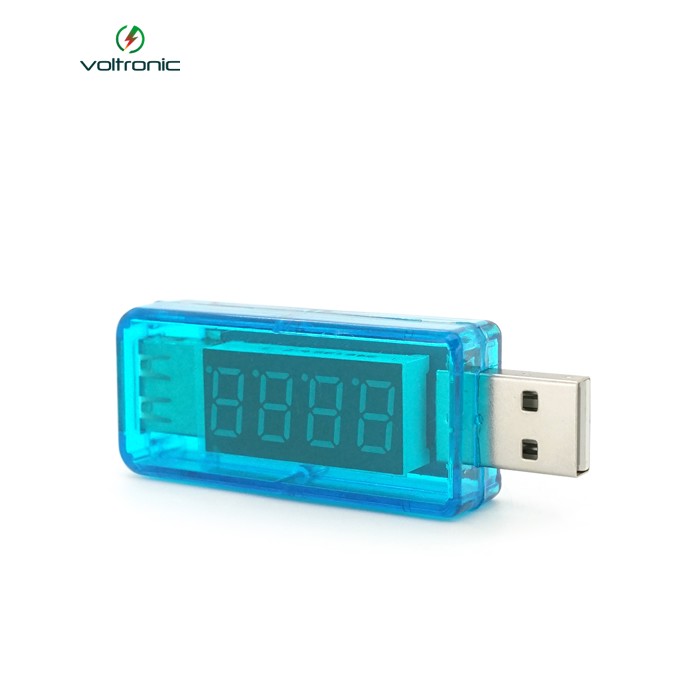 USB тестер Charger Doctor напруги (3-7.5V) та струму (0-2.5A) Blue