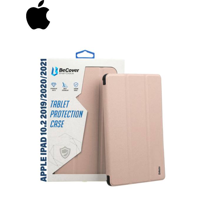 Чехол для планшета BeCover Tri Fold Hard Apple iPad 10.2 2019/2020/2021 Pink (711127)