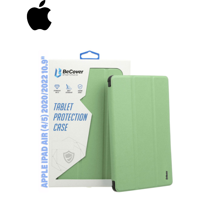 Чохол до планшета BeCover Tri Fold Soft TPU Silicone Apple iPad Air (4/5) 2020/2022 10.9" Green (711131)