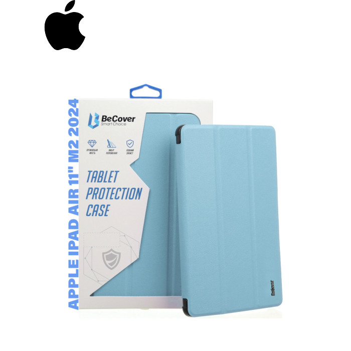Чехол для планшета BeCover Tri Fold Soft TPU Silicone Apple iPad Air 11" M2/M3 (2024/2025) Light Blue (711409)
