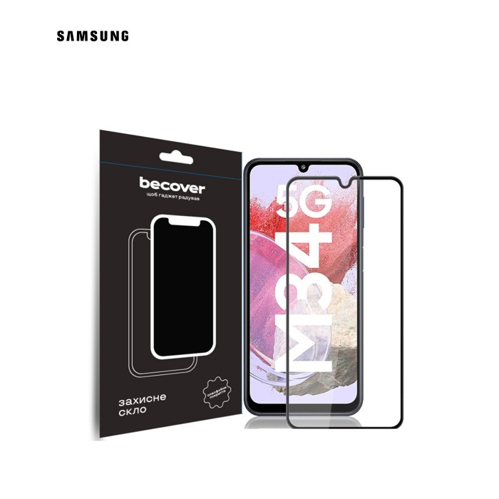 Скло захисне BeCover Samsung Galaxy M34 5G SM-M346 Black (711445)