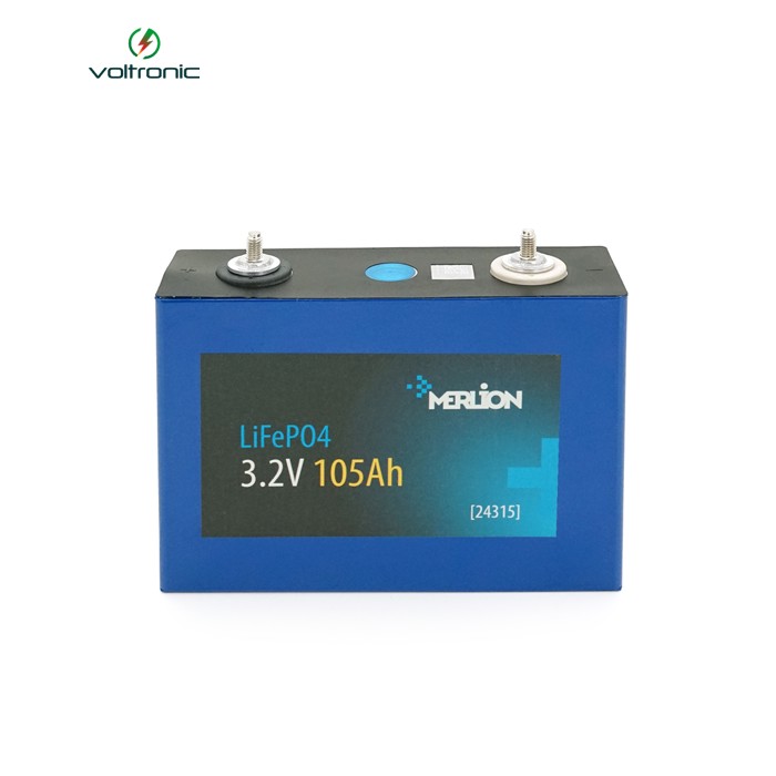 Осередок Merlion 3.2V 105AH для збирання LiFePo4 акумуляторів, (160х49х115(130)) мм, Q5