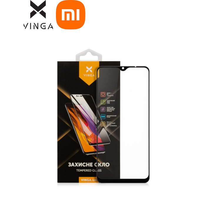 Стекло защитное Vinga Xiaomi Redmi 9 (VGXR9)