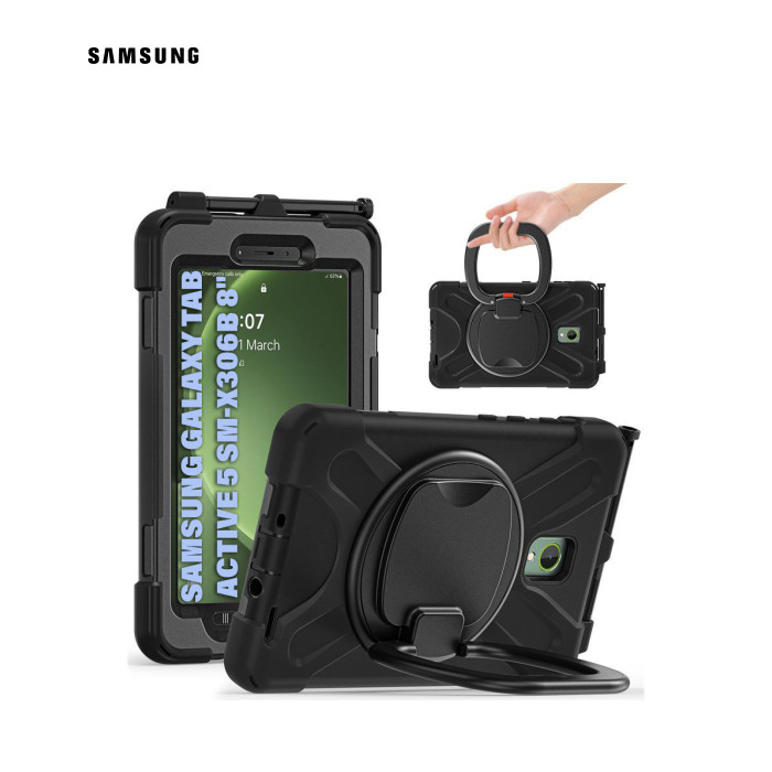 Чехол для планшета BeCover Heavy Duty Case With Stand Holder Samsung Galaxy Tab Active 5 SM-X306B 8" Black (710950)