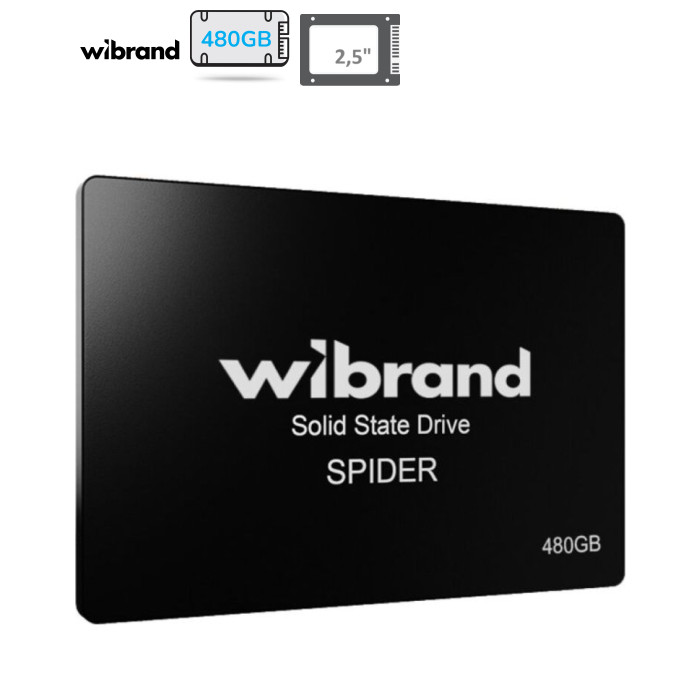 Накопичувач SSD 2.5" 480GB Spider Wibrand (WI2.5SSD/SP480GBST)