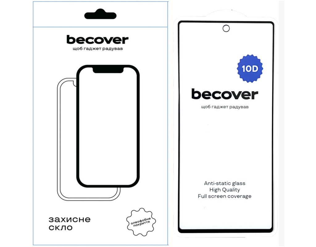 Стекло защитное BeCover Google Pixel 6A 10D Black (711488)