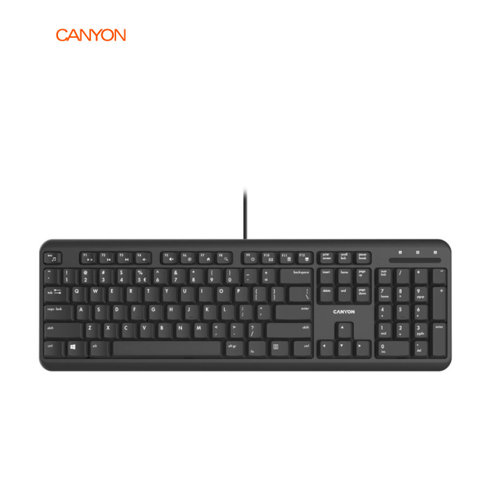 Клавиатура Canyon HKB-20 Velvet USB UA Black (CNS-HKB02)