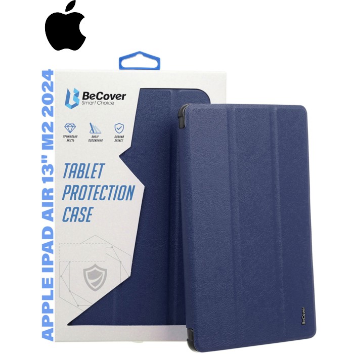 Чехол для планшета BeCover Smart Case Apple iPad Air 13" M2/M3 (2024/2025) Deep Blue (711612)