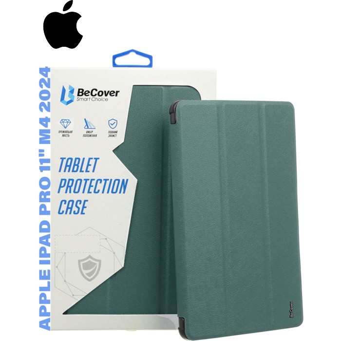 Чохол до планшета BeCover Smart Case Apple iPad Pro 11" M4 2024 Dark Green (711623)