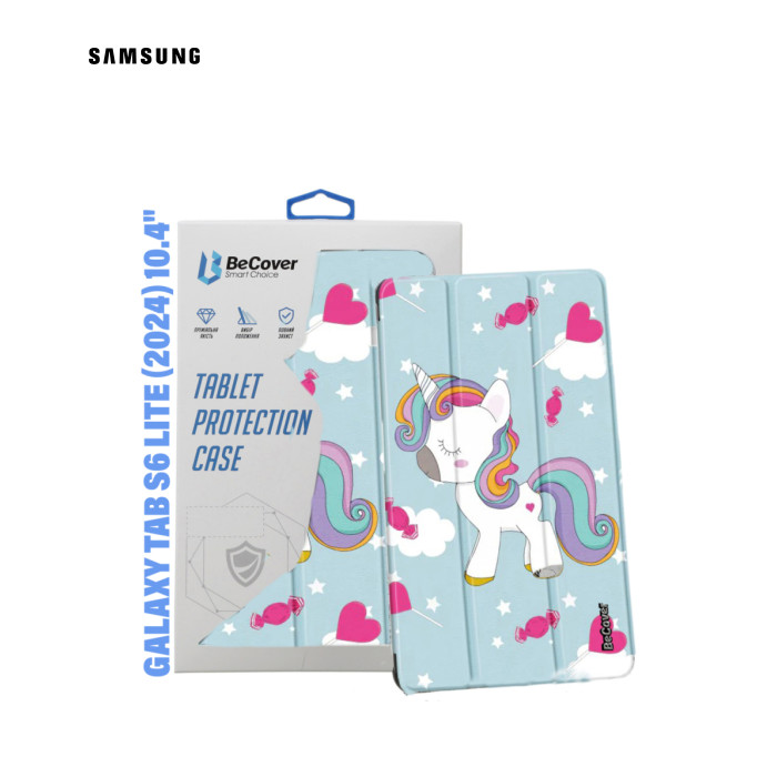 Чехол для планшета BeCover Smart Case Samsung Tab S6 Lite (2024) 10.4" P620/P625/P627 Unicorn (710835)