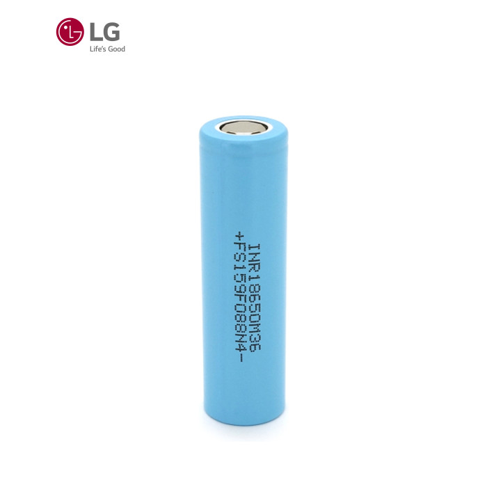 Акумулятор 18650 3450mAh, 10A, 4.2/3.63/2.5V, Cyan LG (LGDBM361865 (LG M36))