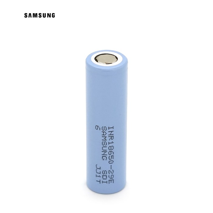 Акумулятор Li-Ion 18650 Samsung INR18650-29E (SDI-6), 2900mAh, 8.25A, 4.2 / 3.65 / 2.5V, BLUE, 2 шт в упаковці, ціна за 1 шт