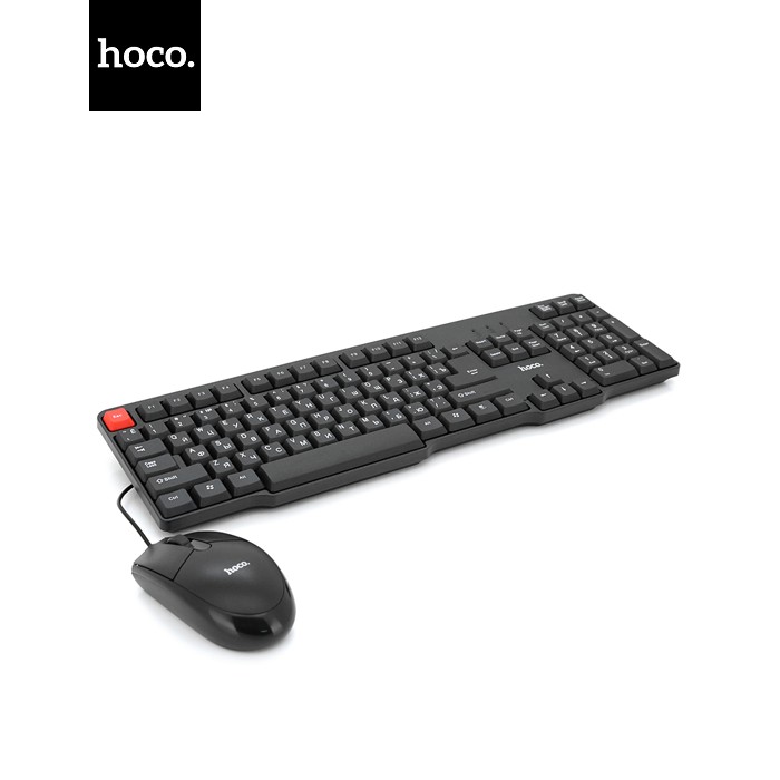 Комплект провідний KB+Mouse HOCO GM16, USB, (Eng / Pyc), Box