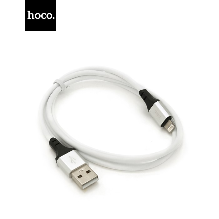 Кабель Hoco X86, Lightning-USB, 2.4A, довжина 1м, White, BOX