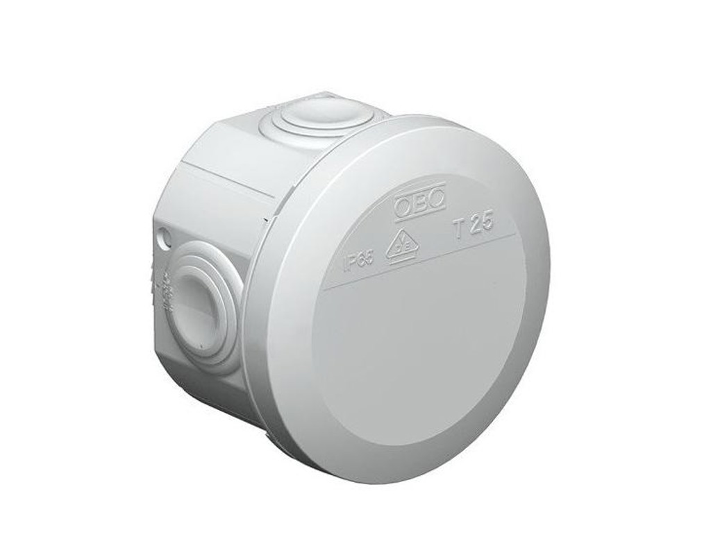 Коробка розподільна зовнішня Т25 80х51 IP65 OBO Bettermann колір білий