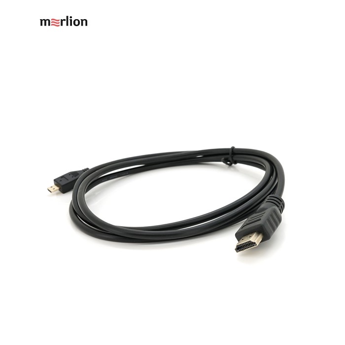 Кабель Merlion HDMI (тато) A-D micro (тато), 1.5m, чорний пакет, Q200