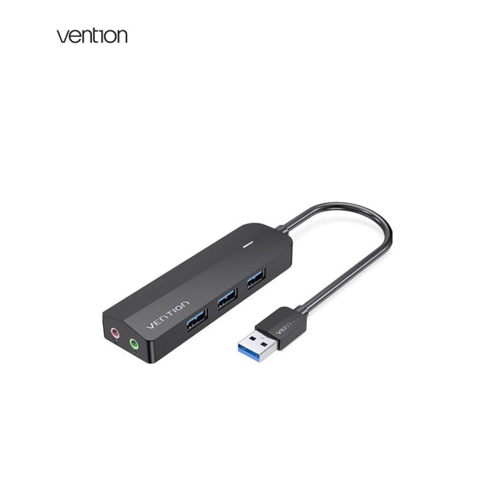 Концентратор Vention USB 3.0 to 3хUSB 3.0/2хTRS Audio/USB Micro 1.0m (CHIBF)