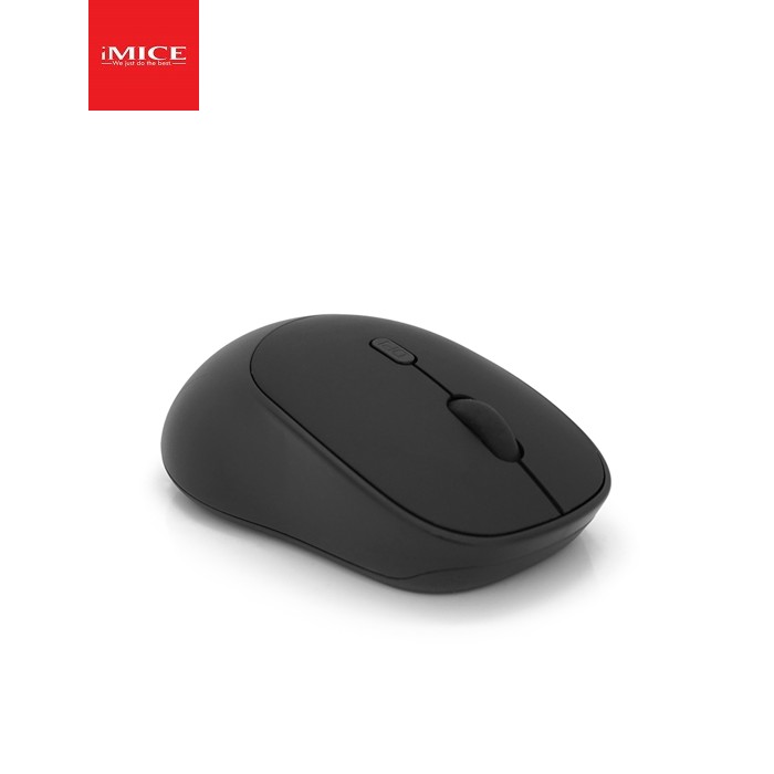 Миша бездротова iMICE E-2330, 4 кнопки, 800 / 1200 / 1600 DPI, 2.4Ghz 10м, Win7 / 8 / 10 Mac OS, 2*AAA, Black, COLOR BOX, Q50