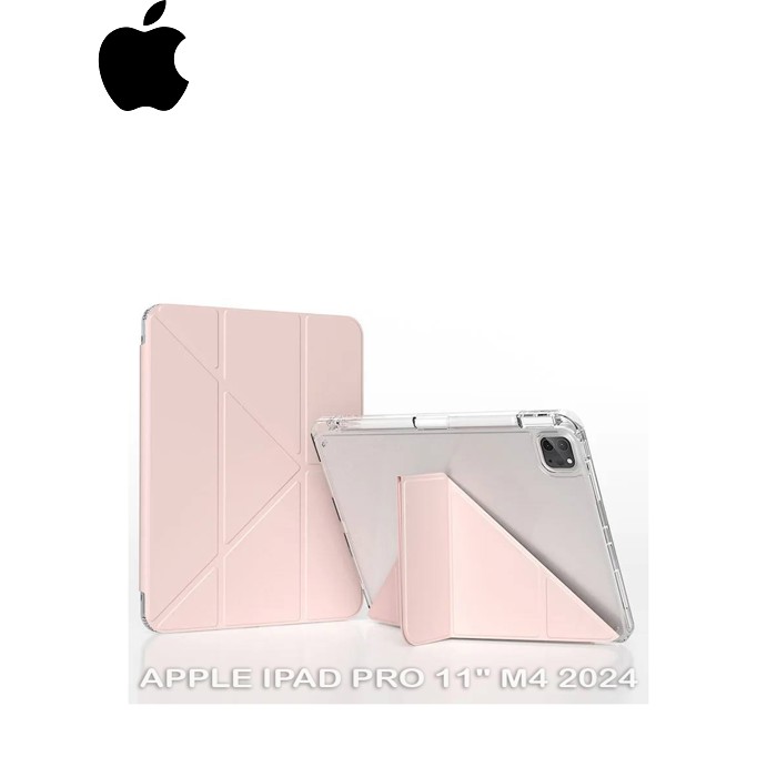 Чехол для планшета BeCover Ultra Slim Origami Transparent Apple iPad Pro 11" M4 2024 Pink (711691)