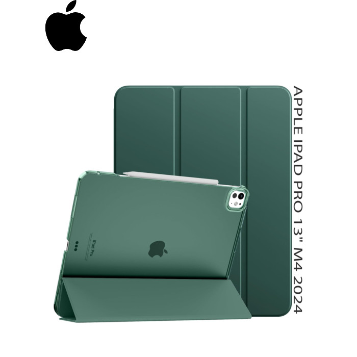 Чехол для планшета BeCover Tri Fold Hard Apple iPad Pro 13" M4 2024 Dark Green (711731)