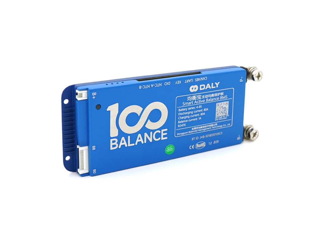 Universal BMS smart плата DaLy LiFePO4 4-8S 80A з Bluetooth + CAN + активний балансир 1A