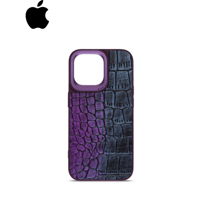 Чохол до мобільного телефона Harder Glamorous Croco Apple iPhone 14 Pro Max Dark Purple (ARM76775)
