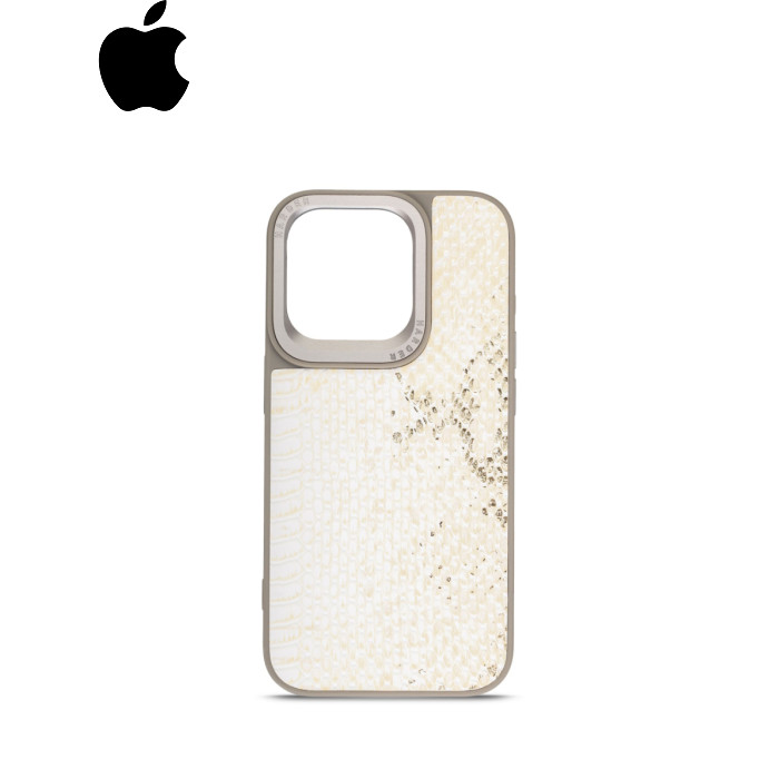 Чехол для мобильного телефона Harder Snake Pattern Apple iPhone 14 Pro White Cream (ARM76807)