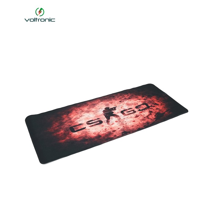 Килимок 300*700 тканинний CS One Fighter з боковою прошивкою, товщина 2 мм, колір Black / Red, Пакет