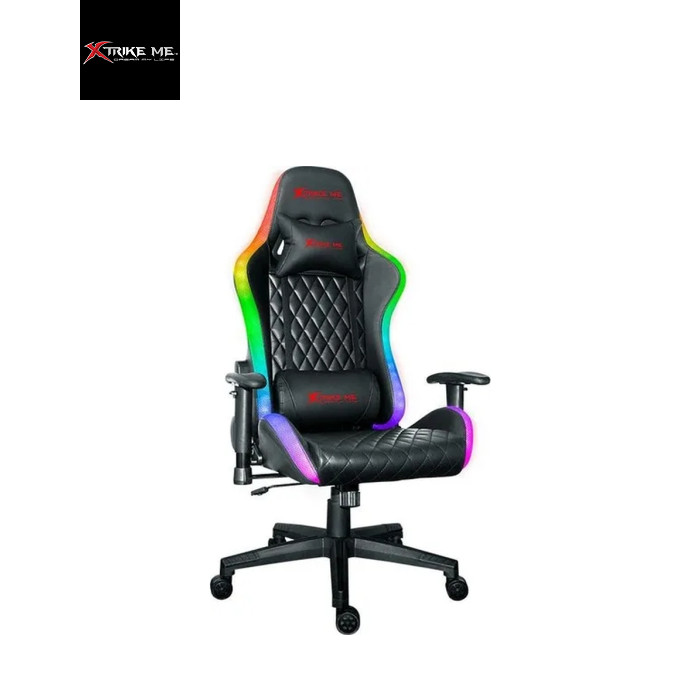 Кресло игровое Xtrike ME Advanced Gaming Chair GC-907 RGB Black/Red (GC-907)