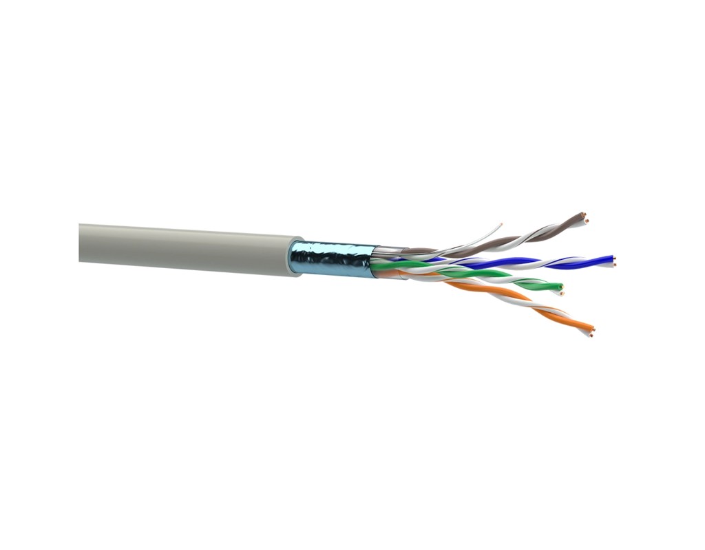 Кабель мережевий OK-Net FTP cat.5e, 305м (F/UTP-cat.5E-SL) (КПВЭ-ВП (100) 4*2*0,46)