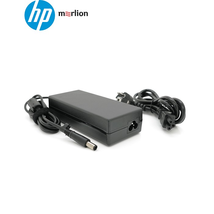 Блок живлення MERLION для ноутбука HP 19V 7.1A (135 Вт) штекер 7,4*5.0мм, довжина 0,9м + кабель живлення