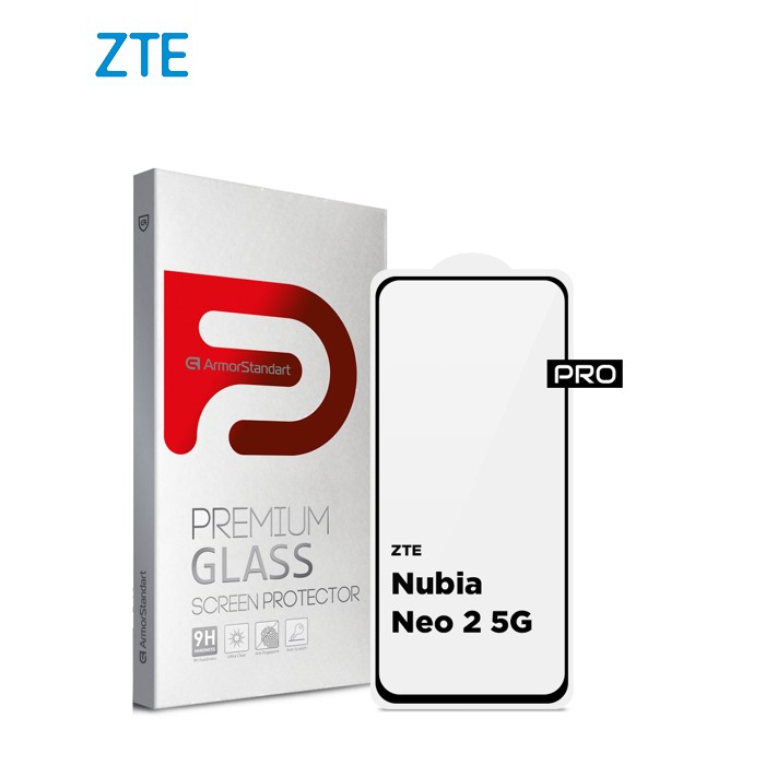 Стекло защитное Armorstandart Pro ZTE Nubia Neo 2 5G Black (ARM78903)