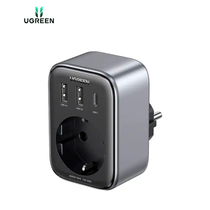 Зарядний пристрій Ugreen 3xUSB 30W Outlet Extender (2хUSB-A+USB-C) CD314 (90613)