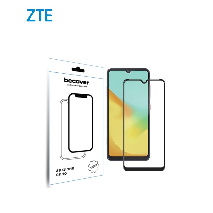 Стекло защитное BeCover ZTE Blade A35/A55 Black (712313)